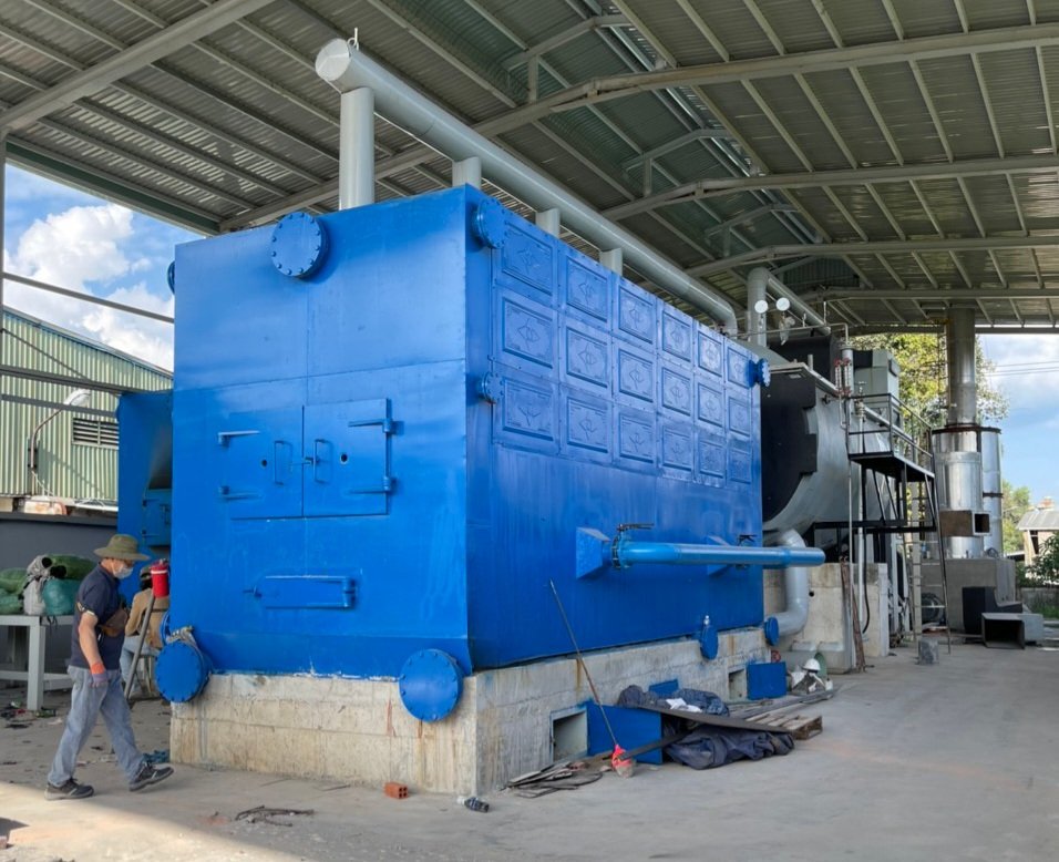 Nồi hơi đốt vải vụn